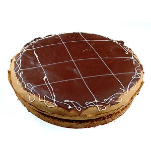 Chocolade-slagroomvlaai