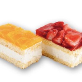 Gluten- en lactosevrij gebakje perzik