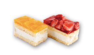 Gluten- en lactosevrij gebakje perzik