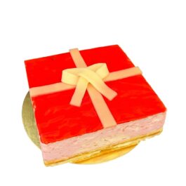 Kado taartje ( aardbei bavarois)